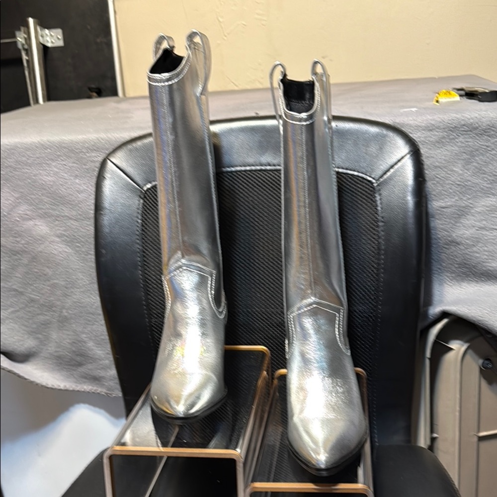 Silver Women's soft cowgirl boots